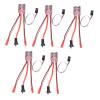 30A Brushed ESC Motor,5Pcs JST Interface Micro 30A Brushed Electronic Speed Controller with Brake Dual Way for 130 180 260 Motor 1/16 1/24 1/18 Car Model view 1