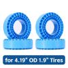 RC Upgrade Parts for 106-108mm (4.19" OD) 1.9" Tires 4pcs Silicone Rubber Inserts Foam(Blue) view 2