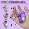 Large Magnetic Sensory Fidget Ball Toy, 8Pcs Silicone Sensory Stress Relief Toys for Adults, Teens with Autism, ADHD, Anxiety, Stocking Stuffers for Women Men Teen Gift (Purple, Large) view 4