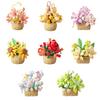 Aningde 8 Flowers 1360Pcs Botanical Flower Micro Building Bricks Model Kit for Adults  Roses Design for Home Decor  Ages 14+ view 1