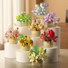 Aningde 8 Flowers 1360Pcs Botanical Flower Micro Building Bricks Model Kit for Adults  Roses Design for Home Decor  Ages 14+ view 2