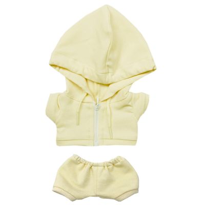 Xyrmync 10cm 15cm 20cm Plush Doll Clothes Coat Pants Multi-Color Sportswear Sets Toys Dolls Accessories (Beige, 15cm)