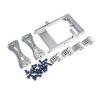 RC Car Upgrade Parts for WPL C14 C24 B14 B24 1/16 RC Car Metal Servo Mount Bracket Beam Crossbeam Shock Mount Kit Upgrade Parts Modified Accessories(Silver) view 1
