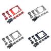 RC Car Upgrade Parts for WPL C14 C24 B14 B24 1/16 RC Car Metal Servo Mount Bracket Beam Crossbeam Shock Mount Kit Upgrade Parts Modified Accessories(Silver) view 2