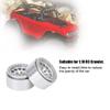 4Pcs 1:10 RC Crawler Metal Wheel Hub & Tire | Replacement for Axial SCX10 / SCX10II / 90046/90047 | Robust Alloy for Off - Road Performance | Fit CC01 D90 D110 Variants (Silver) view 2