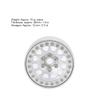 4Pcs 1:10 RC Crawler Metal Wheel Hub & Tire | Replacement for Axial SCX10 / SCX10II / 90046/90047 | Robust Alloy for Off - Road Performance | Fit CC01 D90 D110 Variants (Silver) view 4