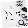 STOBOK 4pcs Aluminum Alloy Rc Car Body Clips Pull Tabs Easy-replace Pins for Rc Car Accessories Black Clips for Secure Assembly view 4
