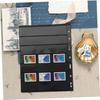 DIYEAH 10sheets Reusable Stamp Holder Album Supplement Pages Coin Holder for Cards Collectors Stamp Storage view 4