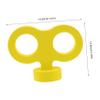 Toyvian Adorable 3D Wind-up Key Car Sticker Toy Decor Fun Automotive Exterior Decorations view 2