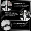Abaodam 1set Stroller Connector Detachable Design for Twin Strollers for Parks Family Outings Fits Models view 4