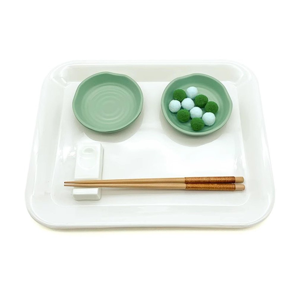 LLTCMAOYI Children's Chopsticks Holding Ball Family Toys, Montessori Early Education Fine Movement,Set Plus Plastic Tray