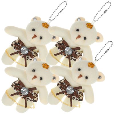 Abaodam Polar Bear Decorations Bear Stuffed Animal Ornaments for DIY Wedding Bouquet