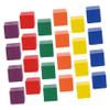 DOITOOL 100pcs Square Blocks Wooden Craft Cube Set Blocks Accessories for DIY Decorations Building view 1