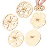 SUPVOX 20pcs DIY Unfinished Hollow Wood Tops for Boys and Girls Creative Painting Toys for Arts Crafts Activities for Outdoor Fun and Birthday Parties view 1