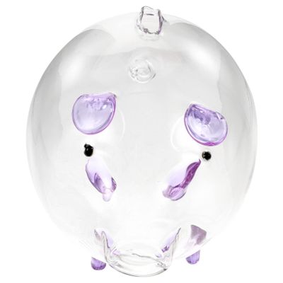 Abaodam Piggy Bank for Girls Transparent Glass Box Cute Pig Design Money Bank for Boy Girl Capacity Novelty Home Decor Birthday