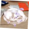 Abaodam Piggy Bank for Girls Transparent Glass Box Cute Pig Design Money Bank for Boy Girl Capacity Novelty Home Decor Birthday view 4