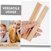 Alipis 8pcs Diy Wooden Domino Holder Tray Tile Game Stand Letter Display Base Sturdy and Aesthetic Storage Rack for Creative Projects view 3