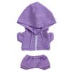 Xyrmync 10cm 15cm 20cm Plush Doll Clothes Coat Pants Multi-Color Sportswear Sets Toys Dolls Accessories (Purple, 20cm) view 1