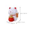 Abaodam Cat Container Lovely Cat-Shaped Piggy Bank for Storage Vinyl Material Cute Desktop Decor for Home and Business Unbreakable Design view 2