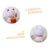 Abaodam Cat Container Lovely Cat-Shaped Piggy Bank for Storage Vinyl Material Cute Desktop Decor for Home and Business Unbreakable Design view 3