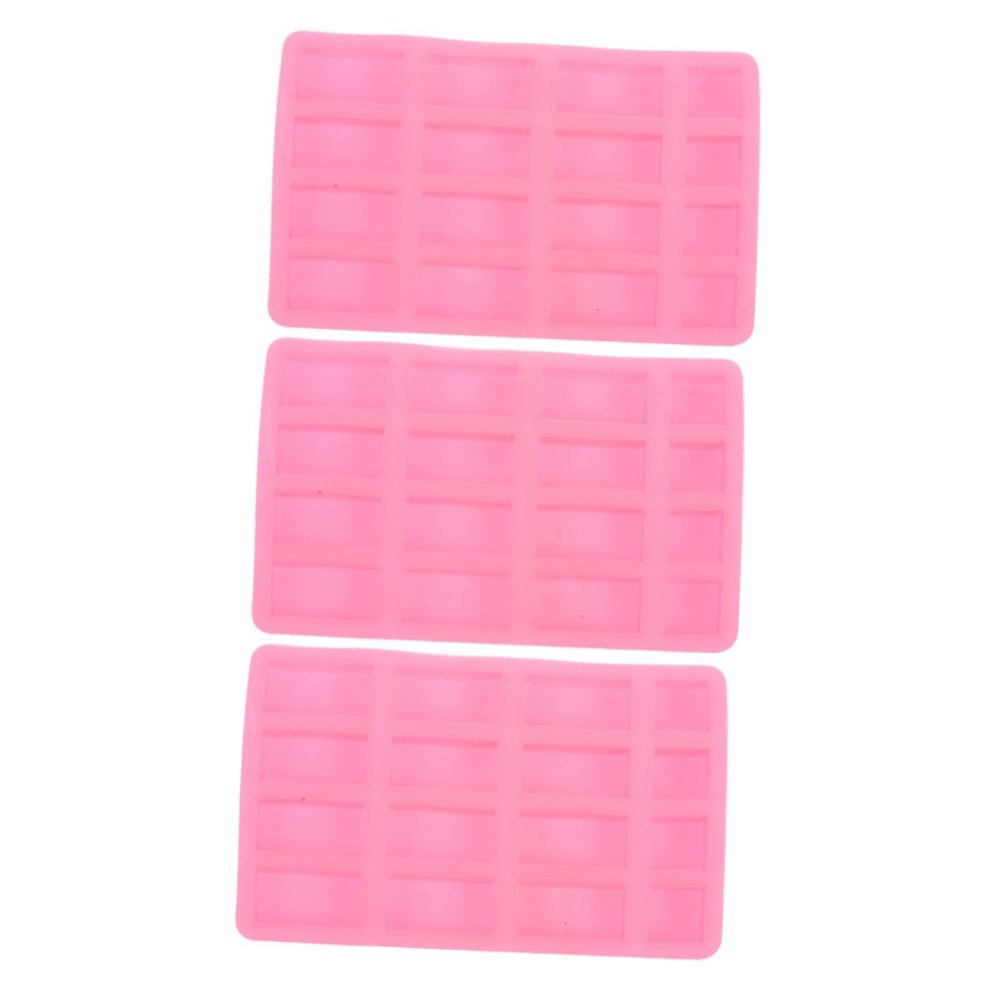 HOMSFOU 3pcs Miniature Brick Mold Model Sand Brick Mould DIY Table Molding Tool Random Color