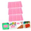 HOMSFOU 3pcs Miniature Brick Mold Model Sand Brick Mould DIY Table Molding Tool Random Color view 4