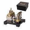iREOGAME Full Metal Stationary Beam Steam Engine Model That Works, Retrol SE-01 Steam Model Kits and Horizontal Boiler, Physical Experiment Tool, 85Pcs view 1