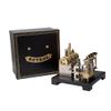 iREOGAME Full Metal Stationary Beam Steam Engine Model That Works, Retrol SE-01 Steam Model Kits and Horizontal Boiler, Physical Experiment Tool, 85Pcs view 2