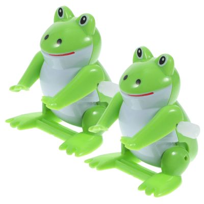 Kisangel Educational Wind-up Frog Toys Frog Model Toys New Year for Boys and Girls