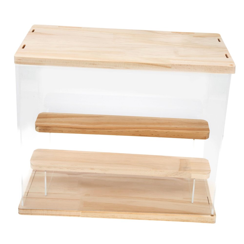 ABOOFAN Figure Display Box Acrylic Display for Collectibles Elegant Showcase for Figures