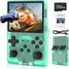 3.5-Inch IPS Screen, 256G Extra Large Memory, Portable Pocket Video Player, Linux System, Travel Essentials, for Children Adults-Transparent Green view 1