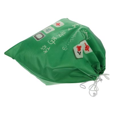 GLEAVI Portable Drawstring Mahjong Tiles Storage Bag for Organized Gameplay Lightweight and Convenient Carry Pouch for Mahjong Enthusiasts and Travel Use