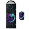 UEVBF Boys Honeycomb Football Sleeping Bags for Kids,Lightweight Waterproof Sleeping Bag Cold Weather for Outdoor Hiking Camping Gear. view 1