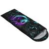 UEVBF Boys Honeycomb Football Sleeping Bags for Kids,Lightweight Waterproof Sleeping Bag Cold Weather for Outdoor Hiking Camping Gear. view 2