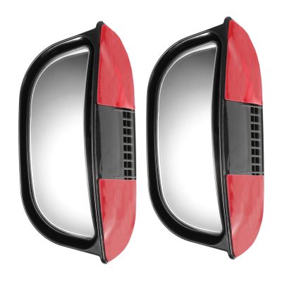 HEALLILY Set of 2 Wide Angle Rear Seat Mirrors Car Auxiliary Mirror for Blind Spot Safety Easy Install