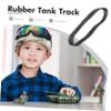 SUPVOX DIY Tank Track Replacement Rubber Tank Tracks for Robot Hobby Rc Car Tank Model Tracks view 3