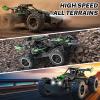 ACAMMZAR Remote Control Car, 1:18 High Speed RC Cars for Kids, 20KM/H Monster RC Truck Off Road with Lights Toys for Boys, Green view 3