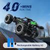 ACAMMZAR Remote Control Car, 1:18 High Speed RC Cars for Kids, 20KM/H Monster RC Truck Off Road with Lights Toys for Boys, Green view 4