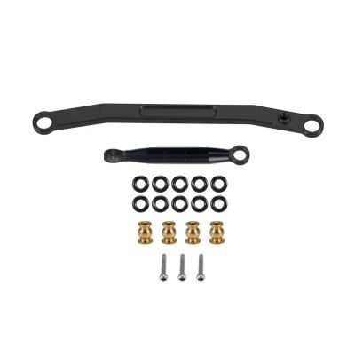 RC Upgrade Accessories for Axial for SCX24 90081 RC Crawler Upgrade Parts Aluminum Alloy Material CNC Front Steering Linkage Rods Set(Black)
