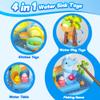 4-in-1 Electric Water Table Toy for Toddlers 1-3,Kitchen Play Sink Toys with Running Water for Kid with Water Pump,Animals, Food, Tableware,Pretend Role Birthday Toy for Boy and Girl view 2