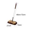LLTCMAOYI Retractable Children's Mop, Small Mop for Early Education Children to Help Parents Do Housework,Brown view 2