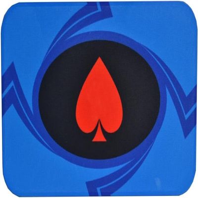 25PCS Gambling Poker Chips No Denomination, Texas Hold'em & Casino Games, Blue Club Chips for Blackjack, Baccarat & Counting (35g)