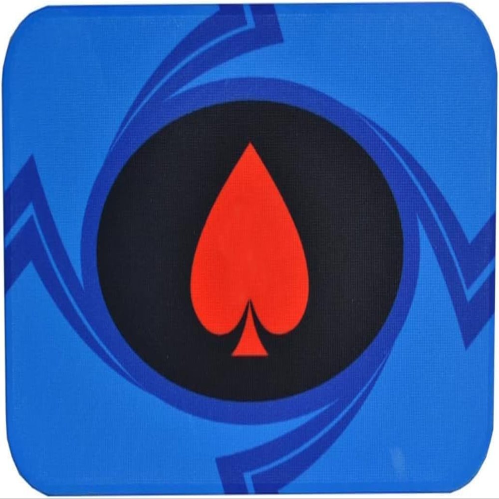 25PCS Gambling Poker Chips No Denomination, Texas Hold'em & Casino Games, Blue Club Chips for Blackjack, Baccarat & Counting (35g)