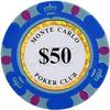 14g Clay Poker Chips Set, 25 PCS Casino Chips for Texas Hold'em, Blackjack, Math Learning, Professional Poker Set, Monte Carlo Style view 1