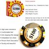 14g Clay Poker Chips Set, 25 PCS Casino Chips for Texas Hold'em, Blackjack, Math Learning, Professional Poker Set, Monte Carlo Style view 2