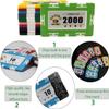 29g Monte Carlo Poker Chips Set, 25pcs Clay Rectangular Chips for Texas Hold'em, Blackjack, Casino Games, Counting Game Chips, Professional Poker Set view 3