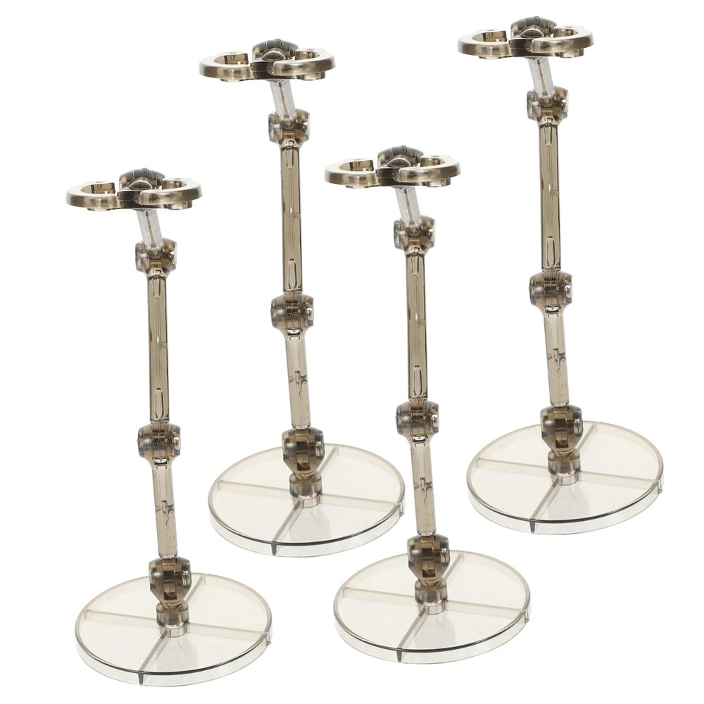 GALPADA 4pcs Plastic Model Stand Figure Toys Desktop Display Rack Doll Stand Manual Support Figure Accessory