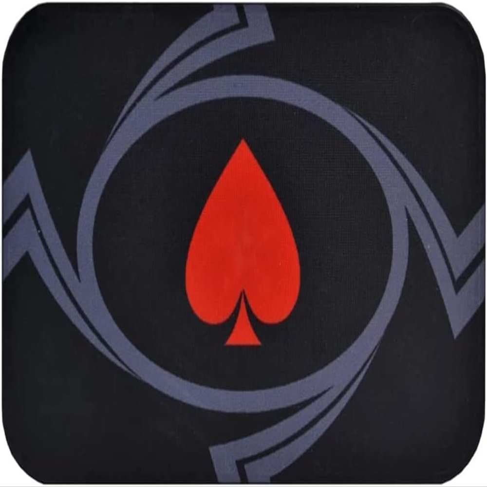 20PCS Poker Chips, 35g Peach Heart Ceramic Casino Chips Set, No Denomination, Texas Hold'em Counting Game Chips, Black