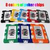 30g Casino Poker Chips Set, 25PCS ABS Rectangular Texas Hold'em Chips for Blackjack, Professional Poker Game - Gray Color view 4