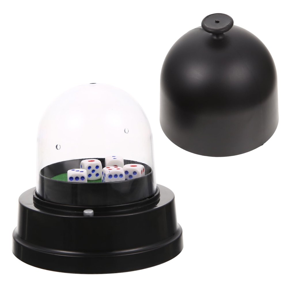 Yardwe 1set Dice Cup Game Props Electric Dice Box Bar Cup Automatic Roller for Parties Games